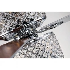 Best reviews of 🧨 Marya 52 in. Glam Indoor Chrome Modern Reversible Ceiling Fan with Crystal Light Kit and Remote Control/Hanging Crystals by Edvivi 😉 -Deals Edvivi || Atlas Store chrome edvivi ceiling fans with lights ffg781ch 40 1000