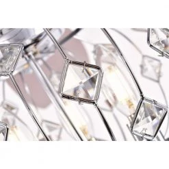 Hot Sale 🎉 Ariana 52 in. Indoor Chrome Glam Reversible Ceiling Fan with Crystal Light Kit and Remote Control by Edvivi 🥰 -Deals Edvivi || Atlas Store chrome edvivi ceiling fans with lights ffj787ch 4f 1000