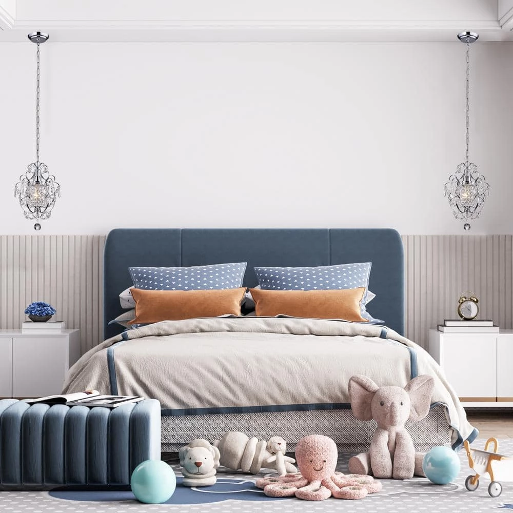 Discount ๐ Amorette 1-Light Chrome Mini Glam Chandelier with Clear Glass Hanging Crystals by Edvivi ๐ฅฐ 5 Discount ๐ Amorette 1-Light Chrome Mini Glam Chandelier with Clear Glass Hanging Crystals by Edvivi ๐ฅฐ - Image 3