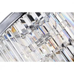 Wholesale 🧨 Clarus 4-Light Glam Chrome Round 2 Tiered Chandelier with Colonial Hanging Crystals by Edvivi 🌟 -Deals Edvivi || Atlas Store chrome edvivi chandeliers epg427ch fa 1000