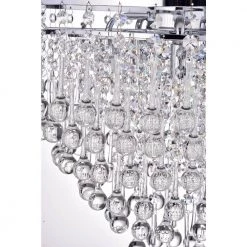 Budget 👍 Lexington 5-Light Modern Glam Chrome Chandelier with Cascading Crystals by Edvivi ✨ -Deals Edvivi || Atlas Store chrome edvivi chandeliers epg807ch 66 1000
