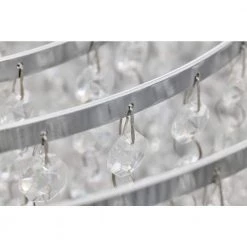Brand new 🥰 Pamina 22 in. 5-Light Chrome Glam Drum Shade Chandelier by Edvivi 😀 -Deals Edvivi || Atlas Store chrome edvivi chandeliers epg8112mch 76 1000