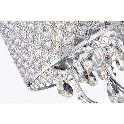 Flash Sale 🔔 Marya Modern 6-Light Chrome Round Chandelier with Beaded Drum /Hanging Clear Crystals by Edvivi ❤️ -Deals Edvivi || Atlas Store chrome edvivi chandeliers epg841ch 76 1000