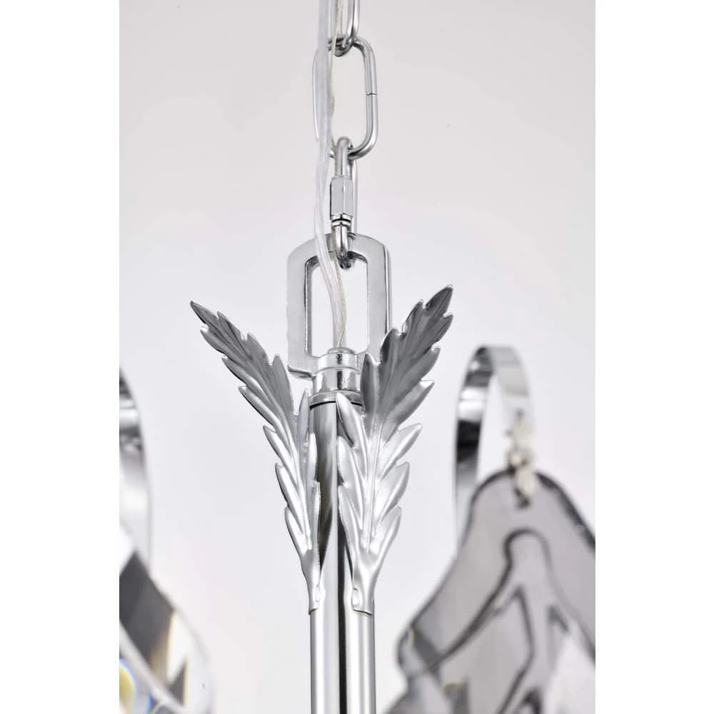 Brand new ๐คฉ Lydia 6-Light Chrome Tiered Chandelier with Hanging Clear and Grey Leaf Crystals by Edvivi ๐ 5 Brand new ๐คฉ Lydia 6-Light Chrome Tiered Chandelier with Hanging Clear and Grey Leaf Crystals by Edvivi ๐ - Image 3