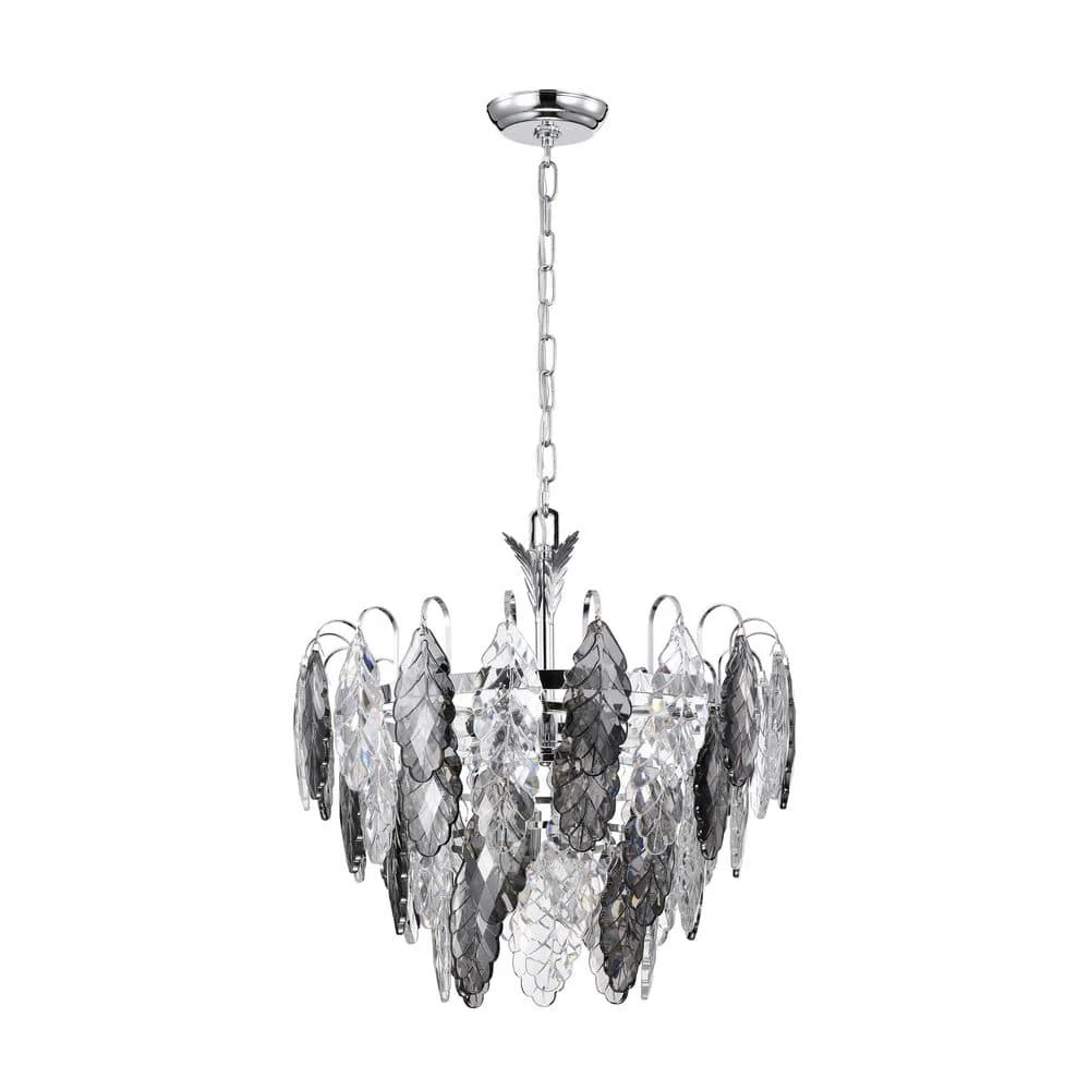 Brand new ๐คฉ Lydia 6-Light Chrome Tiered Chandelier with Hanging Clear and Grey Leaf Crystals by Edvivi ๐ 13 Brand new ๐คฉ Lydia 6-Light Chrome Tiered Chandelier with Hanging Clear and Grey Leaf Crystals by Edvivi ๐ - Image 11