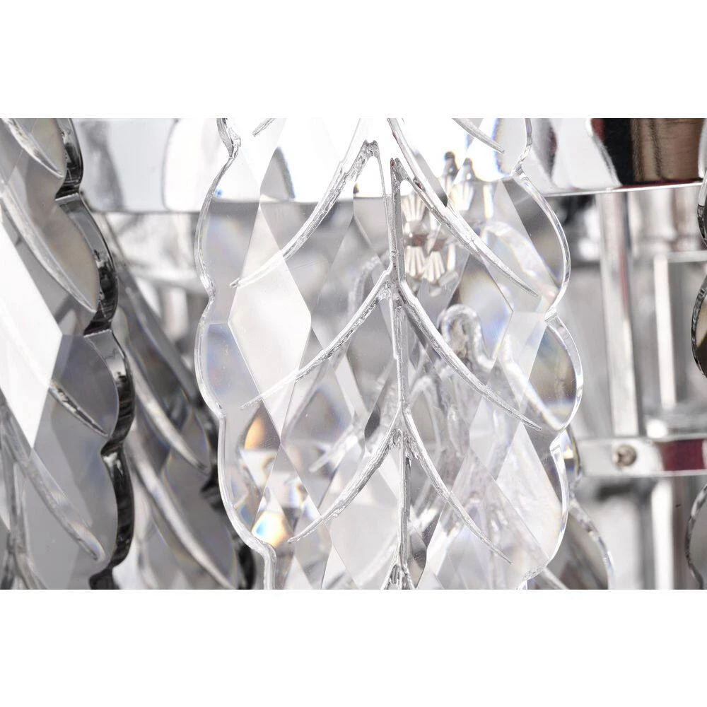 Brand new ๐คฉ Lydia 6-Light Chrome Tiered Chandelier with Hanging Clear and Grey Leaf Crystals by Edvivi ๐ 8 Brand new ๐คฉ Lydia 6-Light Chrome Tiered Chandelier with Hanging Clear and Grey Leaf Crystals by Edvivi ๐ - Image 6
