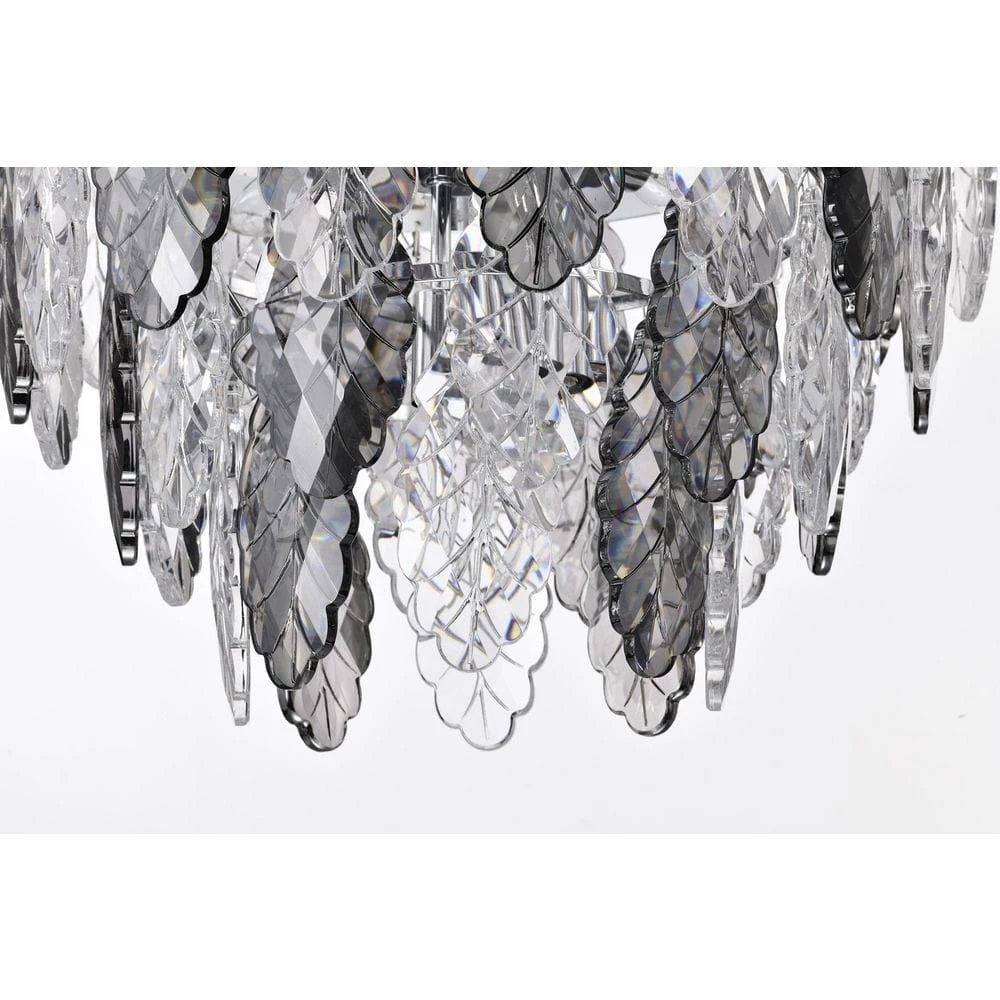 Brand new ๐คฉ Lydia 6-Light Chrome Tiered Chandelier with Hanging Clear and Grey Leaf Crystals by Edvivi ๐ 15 Brand new ๐คฉ Lydia 6-Light Chrome Tiered Chandelier with Hanging Clear and Grey Leaf Crystals by Edvivi ๐ - Image 13