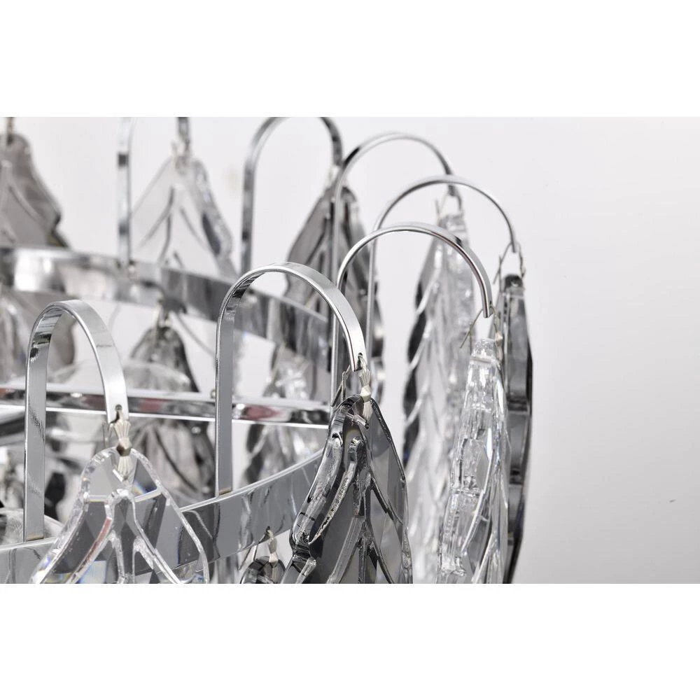 Brand new ๐คฉ Lydia 6-Light Chrome Tiered Chandelier with Hanging Clear and Grey Leaf Crystals by Edvivi ๐ 9 Brand new ๐คฉ Lydia 6-Light Chrome Tiered Chandelier with Hanging Clear and Grey Leaf Crystals by Edvivi ๐ - Image 7