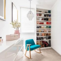 Discount 🔥 Arietta 1-Light Chrome Modern Glam Mini Chandelier with Tier Cascading Crystals by Edvivi 🤩 -Deals Edvivi || Atlas Store chrome edvivi chandeliers epj3806ch c3 1000