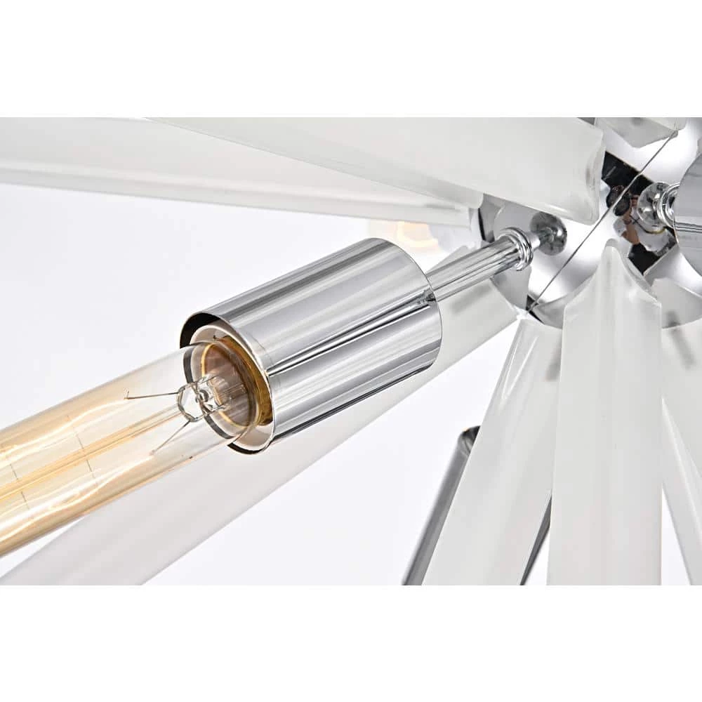 Flash Sale ๐ฅฐ Astrid Mid-Century Modern 6-Light Chrome and Frosted Glass Sputnik Chandelier by Edvivi ๐ 8 Flash Sale ๐ฅฐ Astrid Mid-Century Modern 6-Light Chrome and Frosted Glass Sputnik Chandelier by Edvivi ๐ - Image 6