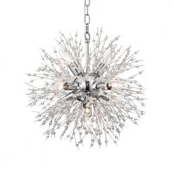 Coupon โค๏ธ Astrid 8-Light Glam Chrome Crystal Modern Starburst Sputnik Chandelierwith Crystal Beads by Edvivi ๐