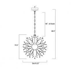 Coupon ❤️ Astrid 8-Light Glam Chrome Crystal Modern Starburst Sputnik Chandelierwith Crystal Beads by Edvivi 🔔 -Deals Edvivi || Atlas Store chrome edvivi chandeliers epj583ch 66 1000