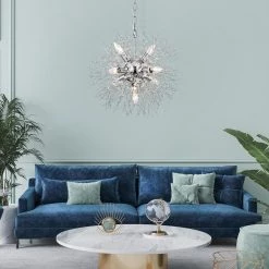 Coupon ❤️ Astrid 8-Light Glam Chrome Crystal Modern Starburst Sputnik Chandelierwith Crystal Beads by Edvivi 🔔 -Deals Edvivi || Atlas Store chrome edvivi chandeliers epj583ch d4 1000