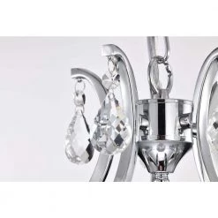 Wholesale 👏 Miranda Glam 5-Light Chrome Candlestick Chandelier with Hanging Teardrop Crystals by Edvivi 😀 -Deals Edvivi || Atlas Store chrome edvivi chandeliers epj8109ch 1d 1000