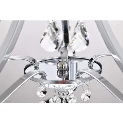 Wholesale 👏 Miranda Glam 5-Light Chrome Candlestick Chandelier with Hanging Teardrop Crystals by Edvivi 😀 -Deals Edvivi || Atlas Store chrome edvivi chandeliers epj8109ch 66 1000