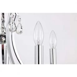 Wholesale 👏 Miranda Glam 5-Light Chrome Candlestick Chandelier with Hanging Teardrop Crystals by Edvivi 😀 -Deals Edvivi || Atlas Store chrome edvivi chandeliers epj8109ch fa 1000
