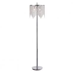 Top 10 👍 Marya 65 in. Chrome Glam Floor Lamp with Crystal Bead Round Shade by Edvivi 🤩