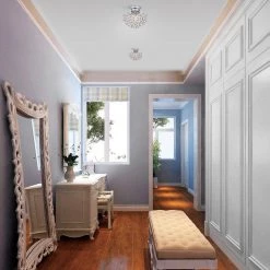 Cheap 🌟 Clara Modern 15 in. 3-Light Glam Chrome Crystal Flush Mount by Edvivi 🥰 -Deals Edvivi || Atlas Store chrome edvivi flush mount lights ecj404ch 4f 1000