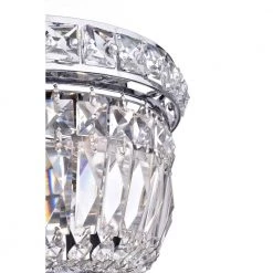 Buy ✔️ Clara 10 in. 3-Light Chrome Glam Crystal Flush Mount Light by Edvivi 👍 -Deals Edvivi || Atlas Store chrome edvivi flush mount lights ecj415ch fa 1000