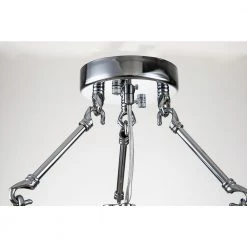 Deals ⌛ Clara 4-Light Glam Chrome Modern Semi-Flush Mount with Crystal Beaded Drum Shade and Hanging Crystals by Edvivi 🧨 -Deals Edvivi || Atlas Store chrome edvivi flush mount lights esg4060ch 40 1000