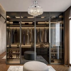 Deals ⌛ Clara 4-Light Glam Chrome Modern Semi-Flush Mount with Crystal Beaded Drum Shade and Hanging Crystals by Edvivi 🧨 -Deals Edvivi || Atlas Store chrome edvivi flush mount lights esg4060ch c3 1000