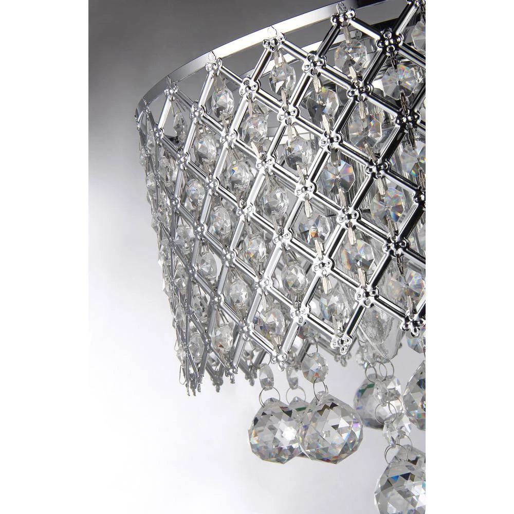 Promo ๐ Marya 18.5 in. Chrome Finish Modern Table Lamp with Crystal Beaded Drum Shadeand Hanging Crystals by Edvivi ๐ 7 Promo ๐ Marya 18.5 in. Chrome Finish Modern Table Lamp with Crystal Beaded Drum Shadeand Hanging Crystals by Edvivi ๐ - Image 6