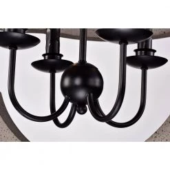 Outlet ✨ Brighton Farmhouse 4-Lights Distressed Slate Wood and Black Candlestick Cage Rustic Pendant Chandelier by Edvivi 🎁 -Deals Edvivi || Atlas Store distressed slate wood and black edvivi chandeliers epq2322wd 1d 1000