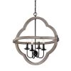 Outlet ✨ Brighton Farmhouse 4-Lights Distressed Slate Wood and Black Candlestick Cage Rustic Pendant Chandelier by Edvivi 🎁 -Deals Edvivi || Atlas Store distressed slate wood and black edvivi chandeliers epq2322wd 64 1000