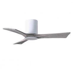 Best Pirce 🤩 Irene 42 in. LED Indoor/Outdoor Damp Gloss White Ceiling Fan with Light by Atlas 😍