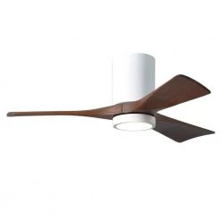 Best deal ⌛ Irene 42 in. LED Indoor/Outdoor Damp Gloss White Ceiling Fan with Light by Atlas 🥰