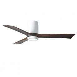 Buy ✨ Irene 52 in. LED Indoor/Outdoor Damp Gloss White Ceiling Fan with Remote Control and Wall Control by Atlas ✔️