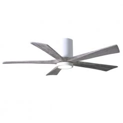 Cheapest โ๏ธ Irene 52 in. LED Indoor/Outdoor Damp Gloss White Ceiling Fan with Light by Atlas โจ