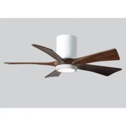 Top 10 👏 Irene 42 in. LED Indoor/Outdoor Damp Gloss White Ceiling Fan with Remote Control and Wall Control by Atlas 👏 -Deals Edvivi || Atlas Store gloss white atlas ceiling fans with lights ir5hlk wh wa 42 1f 1000