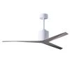 Deals 😀 Eliza 56 in. Indoor/Outdoor Gloss White Ceiling Fan with Remote Control and Wall Control by Atlas 💯 -Deals Edvivi || Atlas Store gloss white atlas ceiling fans without lights ek wh bw 64 1000