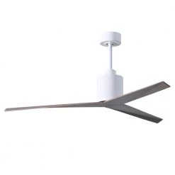 Hot Sale ⌛ Eliza 56 in. Indoor/Outdoor Gloss White Ceiling Fan with Remote Control and Wall Control by Atlas 🎉