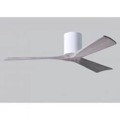 Wholesale 🔔 Irene 52 in. Indoor/Outdoor Gloss White Ceiling Fan with Remote Control and Wall Control by Atlas 👏 -Deals Edvivi || Atlas Store gloss white atlas ceiling fans without lights ir3h wh bw 52 4f 1000