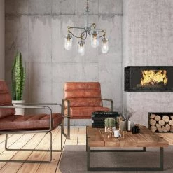 Best reviews of 💯 Walden 4 -Light Antique Gold and Vintage Silver Industrial Chandelier with Glass Shades by Edvivi ✨ -Deals Edvivi || Atlas Store gold and vintage silver edvivi chandeliers epc1292sv 4f 1000