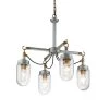 Best reviews of 💯 Walden 4 -Light Antique Gold and Vintage Silver Industrial Chandelier with Glass Shades by Edvivi ✨ -Deals Edvivi || Atlas Store gold and vintage silver edvivi chandeliers epc1292sv 64 1000