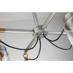 Best reviews of 💯 Walden 4 -Light Antique Gold and Vintage Silver Industrial Chandelier with Glass Shades by Edvivi ✨ -Deals Edvivi || Atlas Store gold and vintage silver edvivi chandeliers epc1292sv 66 1000