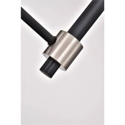 Brand new ⭐ Hastings 5-Light Modern Matte Black and Brushed Nickel Candlestick Chandelier by Edvivi 😀 -Deals Edvivi || Atlas Store matte black and brushed nickel edvivi chandeliers epc5425bk 76 1000