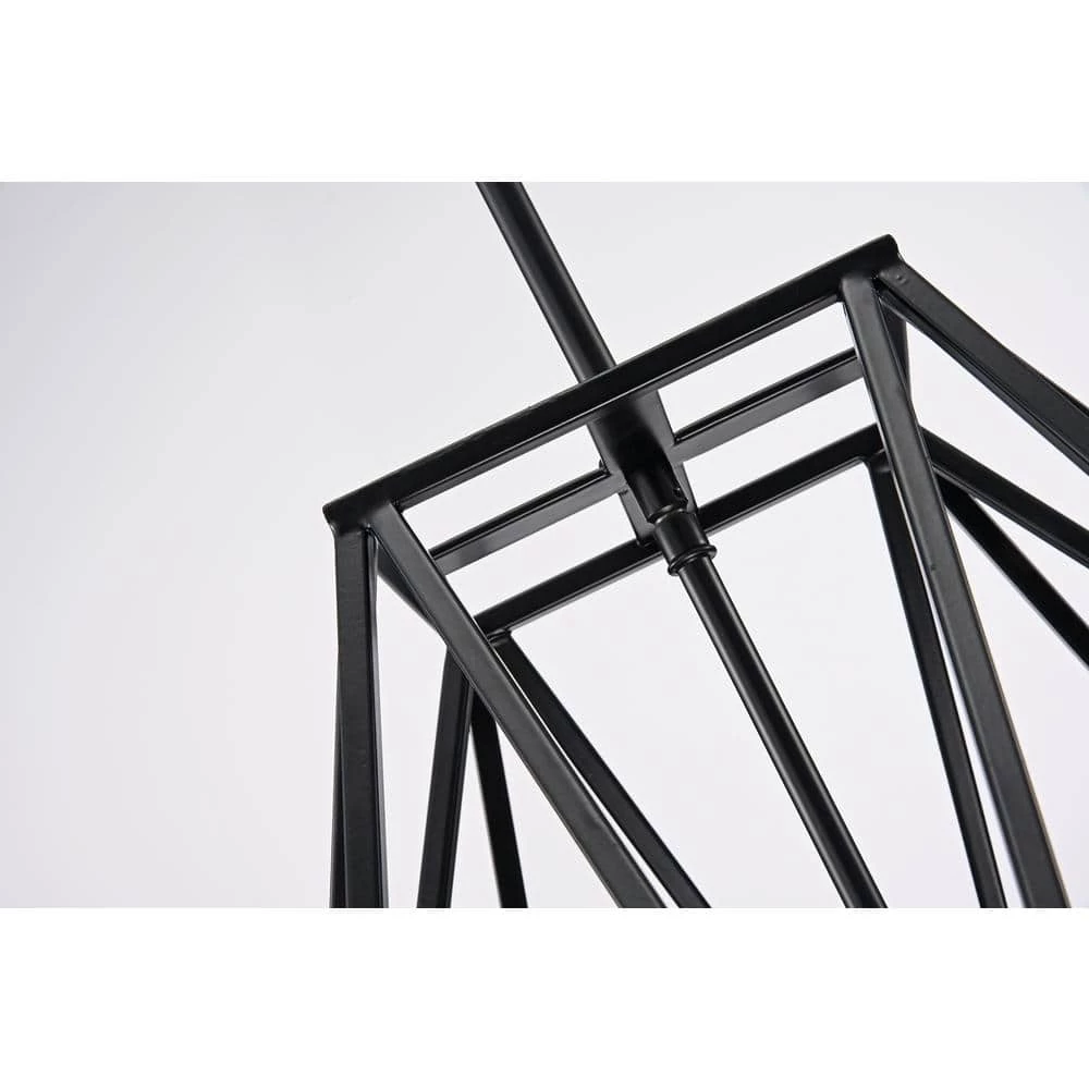 Budget ๐ฅฐ Renzo 5-Light Matte Black Modern Geometric Cage Chandelier with Brushed Nickle Candle Sleeves by Edvivi ๐ฅ 6 Budget ๐ฅฐ Renzo 5-Light Matte Black Modern Geometric Cage Chandelier with Brushed Nickle Candle Sleeves by Edvivi ๐ฅ - Image 4