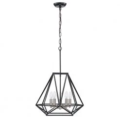 Budget ๐ฅฐ Renzo 5-Light Matte Black Modern Geometric Cage Chandelier with Brushed Nickle Candle Sleeves by Edvivi ๐ฅ 18 Budget ๐ฅฐ Renzo 5-Light Matte Black Modern Geometric Cage Chandelier with Brushed Nickle Candle Sleeves by Edvivi ๐ฅ -Deals Edvivi || Atlas Store matte black and brushed nickel edvivi chandeliers epl1015bk 77 1000