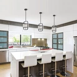 Buy 👍 Glimmer 1-Light Glam Matte Black and Brushed Nickel Finish Mini Pendant with Colonial Crystals by Edvivi 🎉 -Deals Edvivi || Atlas Store matte black and brushed nickel edvivi pendant lights epc538bk 31 1000