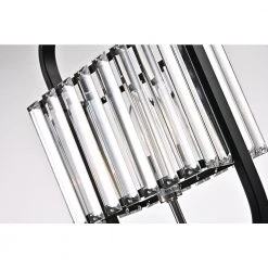 Buy 👍 Glimmer 1-Light Glam Matte Black and Brushed Nickel Finish Mini Pendant with Colonial Crystals by Edvivi 🎉 -Deals Edvivi || Atlas Store matte black and brushed nickel edvivi pendant lights epc538bk 4f 1000