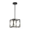 Hot Sale 😉 Alistair 24-Watt Integrated LED Matte Black and Gold Finish Modern Square Pendant Light by Edvivi 🔔