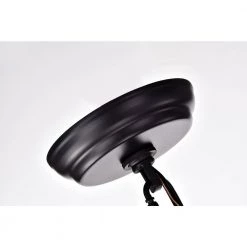 Best deal 👏 Elk 6-Light Matte Black and Vintage Wood Farmhouse Linear Chandelier with Clear Glass Shades by Edvivi 🥰 -Deals Edvivi || Atlas Store matte black and vintage wood edvivi chandeliers epd582wd a0 1000