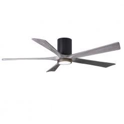 Deals โ๏ธ Irene 60 in. LED Indoor/Outdoor Damp Matte Black Ceiling Fan with Remote Control and Wall Control by Atlas ๐คฉ