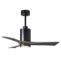 Budget ๐ Patricia 42 in. Integrated LED Indoor/Outdoor Matte Black Ceiling Fan with Light with Remote Control and Wall Control by Atlas ๐งจ