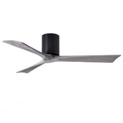 Promo ⌛ Irene 52 in. Indoor/Outdoor Matte Black Ceiling Fan with Remote Control and Wall Control by Atlas 🔔