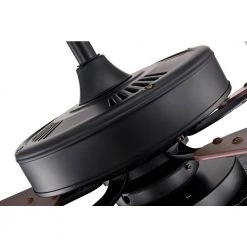 Outlet 😍 Ella 52 in. Indoor Matte Black Glam Ceiling Fan with Crystal Light Kit and Remote Control by Edvivi ⭐ -Deals Edvivi || Atlas Store matte black edvivi ceiling fans with lights ffg7765bk 66 1000